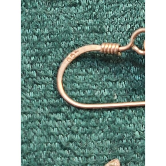 Sterling Silver Cat Earrings 925 Hook Dangle Animal Jewelry for Cat Lovers - Picture 3 of 6